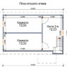 Каркасный дом «Сразу понравился» 6 × 8.6 м