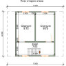 Каркасный дом «Точно будут завидовать» 6 × 7.5 м